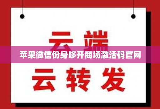 苹果微信份身哆开商场激活码官网