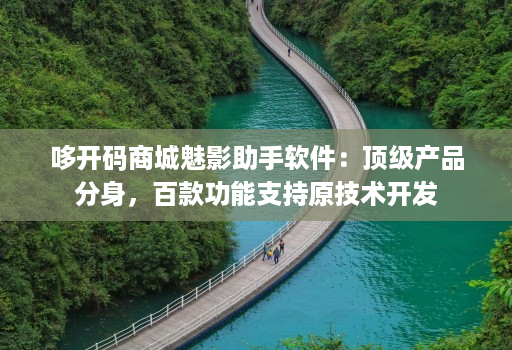 哆开码商城魅影助手软件：顶级产品分身，百款功能支持原技术开发