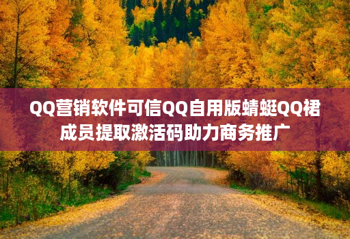 QQ营销软件可信QQ自用版蜻蜓QQ裙成员提取激活码助力商务推广