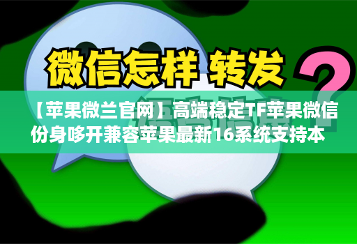 【苹果微兰官网】高端稳定TF苹果微信份身哆开兼容苹果最新16系统支持本地上传大视频一键转发图文跟随朋友圈语音转发位置共享