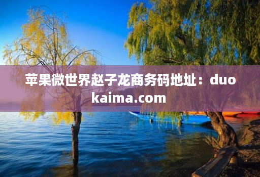 苹果微世界赵子龙商务码地址：duokaima.com 