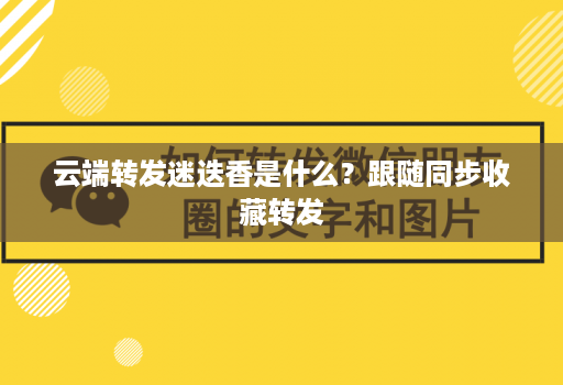 云端转发迷迭香是什么？跟随同步收藏转发