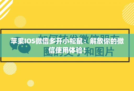 苹果IOS维信哆开小松鼠：解放你的微信使用体验！