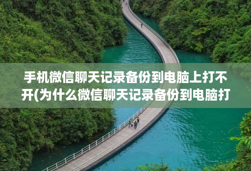 手机微信聊天记录备份到<strong>电脑</strong>上打不开(为什么微信聊天记录备份到<strong>电脑</strong>打不开 )