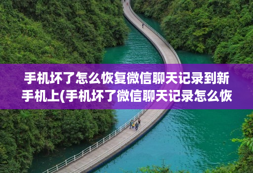 手机坏了怎么恢复微信聊天记录到新手机上(手机坏了微信聊天记录怎么恢复到另一个手机 )