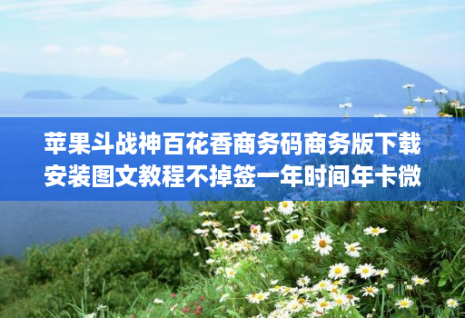 苹果斗战神百花香商务码商务版下载安装图文教程不掉签一年时间年卡微信多开分身