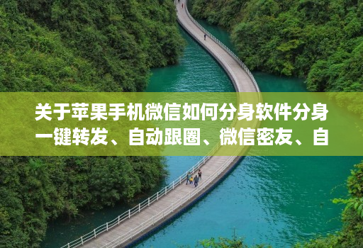 关于苹果手机微信如何分身软件分身一键转发、自动跟圈、微信密友、自动点赞、评论的信息