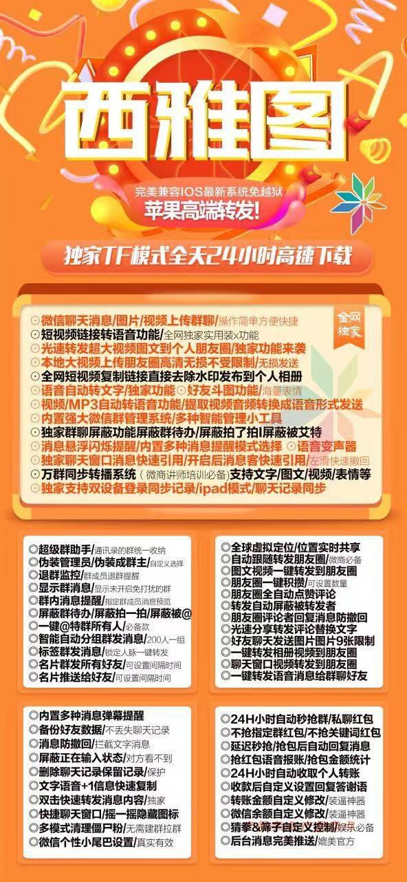 【<strong>苹果</strong>西雅图激活码官网更新下载】一键转发图文大视频兼容最新ios16系统以上稳定流畅转发模式(编辑和极速)