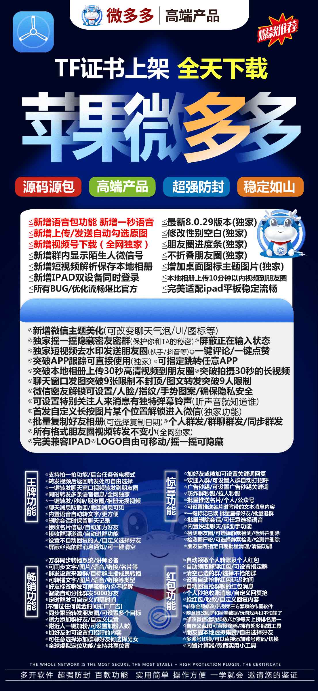 【苹果微多多官网授权使用教程】微多多授权码激活攻略一键转发、激活码、定时群发